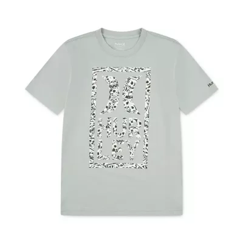 Hurley Big Kid Boys Crew Neck Short Sleeve Regular Fit Graphic T-Shirt