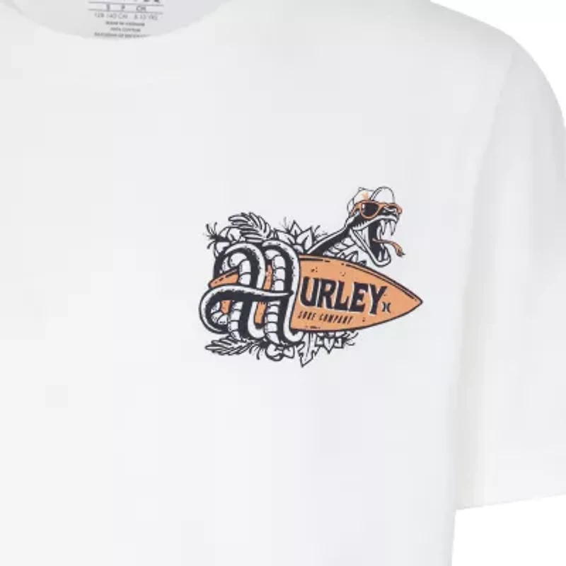 Hurley Big Kid Boys Crew Neck Short Sleeve Regular Fit Graphic T-Shirt