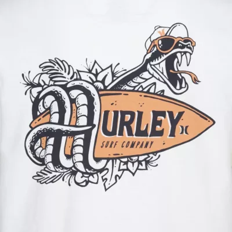 Hurley Big Kid Boys Crew Neck Short Sleeve Regular Fit Graphic T-Shirt
