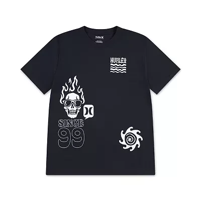Hurley Big Kid Boys Crew Neck Short Sleeve Regular Fit Graphic T-Shirt
