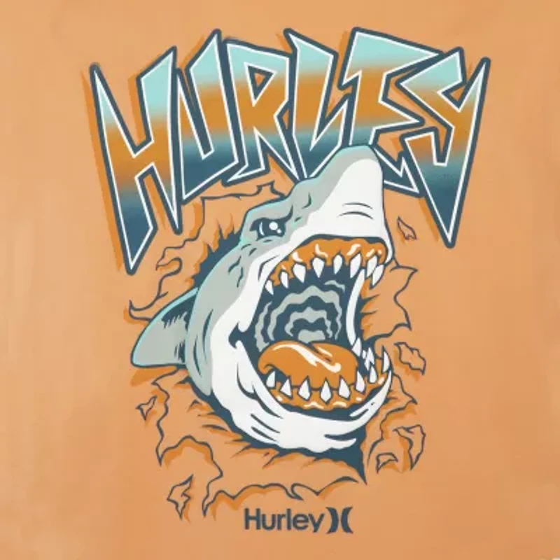 Hurley Big Kid Boys Crew Neck Short Sleeve Regular Fit Graphic T-Shirt