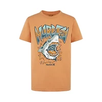 Hurley Big Kid Boys Crew Neck Short Sleeve Regular Fit Graphic T-Shirt
