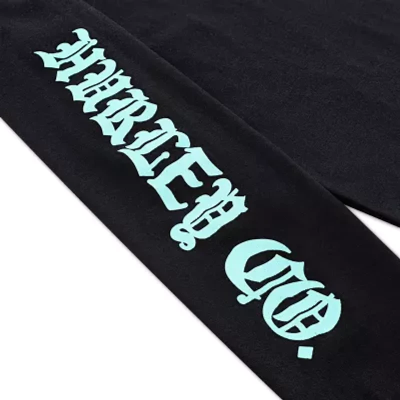 Hurley Big Kid Boys Crew Neck Long Sleeve Regular Fit Graphic T-Shirt