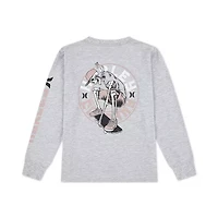 Hurley Big Kid Boys Crew Neck Long Sleeve Regular Fit Graphic T-Shirt
