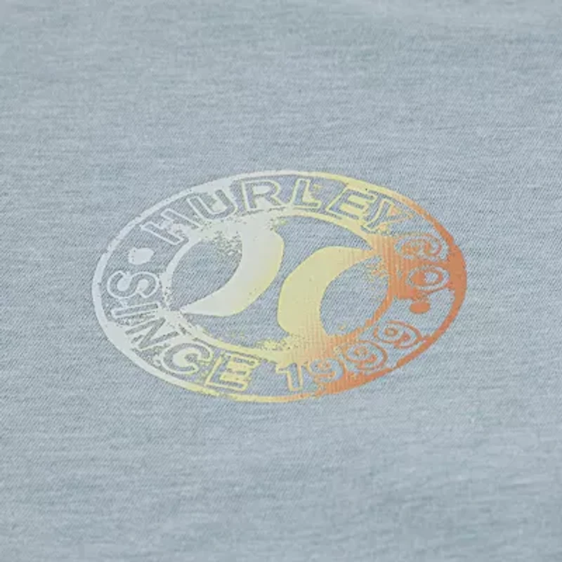 Hurley Big Kid Boys Crew Neck Long Sleeve Regular Fit Graphic T-Shirt