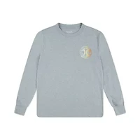 Hurley Big Kid Boys Crew Neck Long Sleeve Regular Fit Graphic T-Shirt