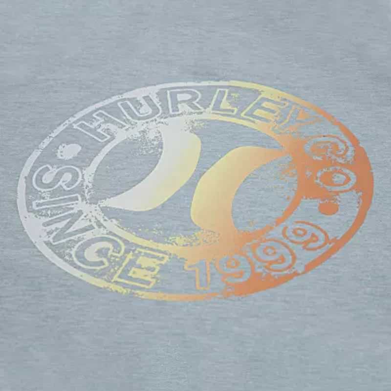 Hurley Big Kid Boys Crew Neck Long Sleeve Regular Fit Graphic T-Shirt