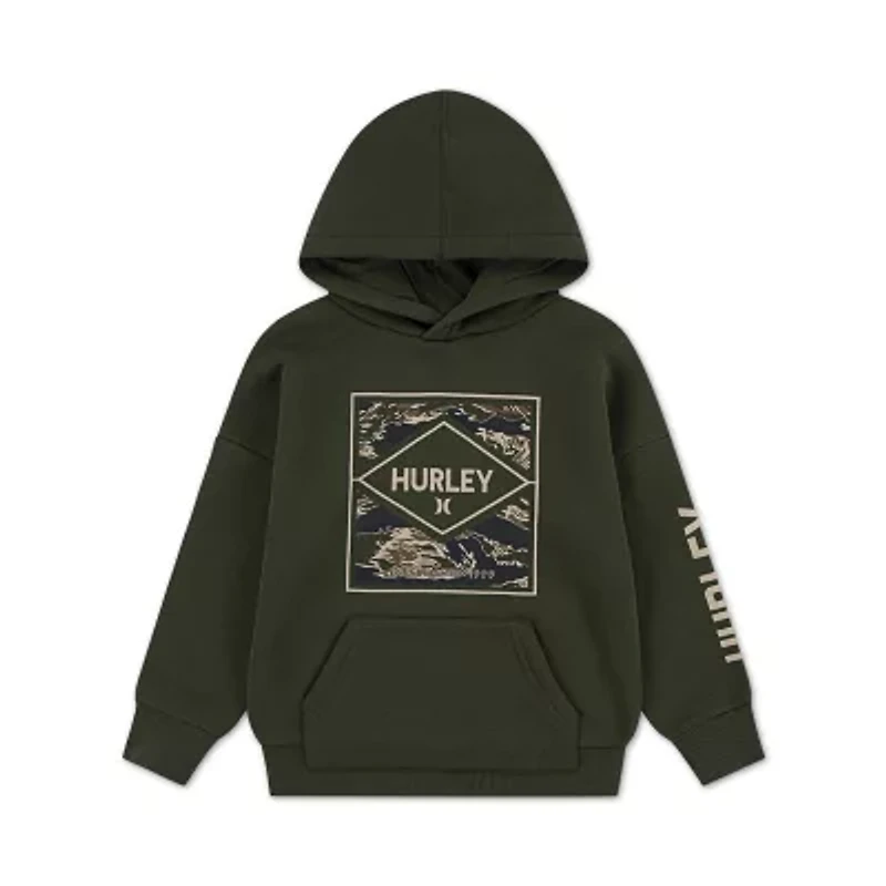 Hurley Big Kid Boys Long Sleeve Fleece Hoodie