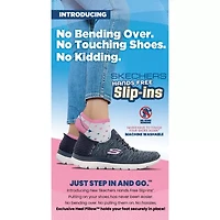 Skechers Womens Go Walk Joy Halen Hands Free Slip-Ins Slip-On Walking Shoes