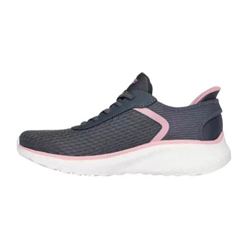 Skechers Bobs Hands Free Slip-Ins Sport Squad Chaos Stroke Of Luck Womens Slip-On Walking Shoes