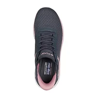 Skechers Bobs Hands Free Slip-Ins Sport Squad Chaos Stroke Of Luck Womens Slip-On Walking Shoes