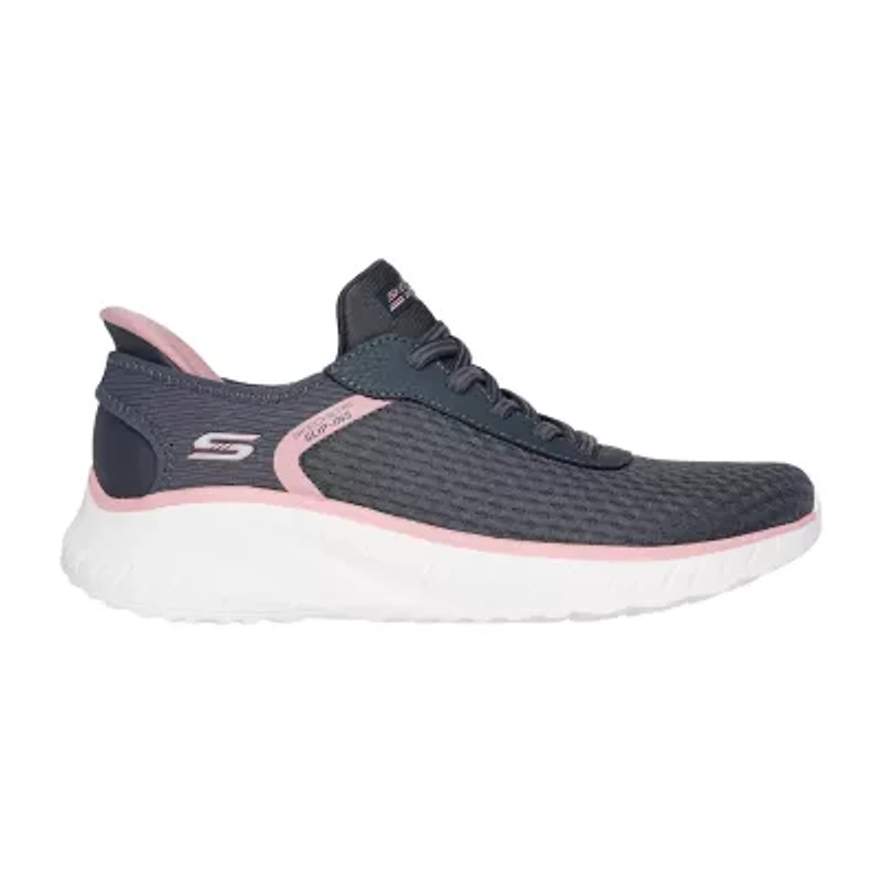 Skechers Bobs Hands Free Slip-Ins Sport Squad Chaos Stroke Of Luck Womens Slip-On Walking Shoes