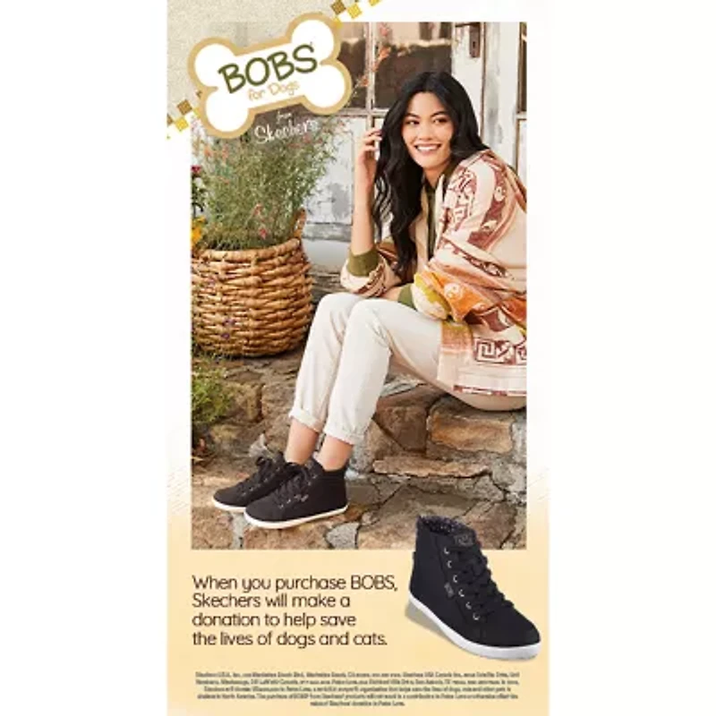 Skechers Bobs Hands Free Slip-Ins Arc Waves Womens Slip-On Walking Shoes