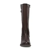 Frye and Co. Womens Charlize Stacked Heel Riding Boots