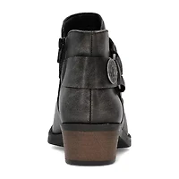 Frye and Co. Womens Helia Stacked Heel Booties