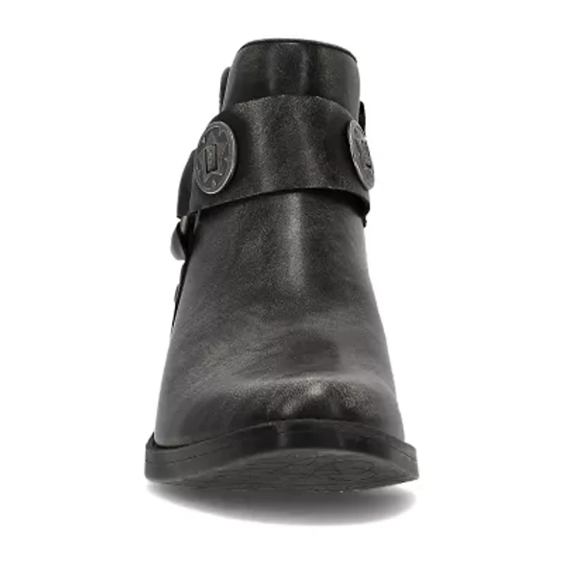Frye and Co. Womens Helia Stacked Heel Booties
