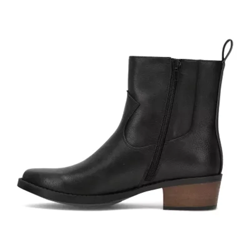 Frye and Co. Womens Helmi Flat Heel Booties