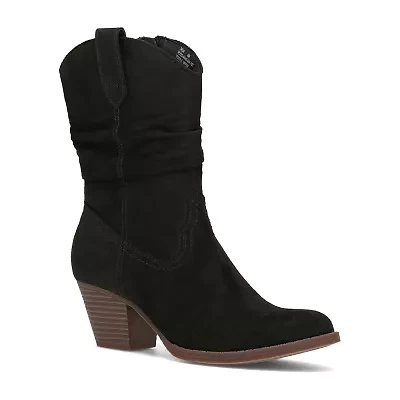 Frye and Co. Womens Talvi Stacked Heel Slouch Boots