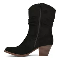 Frye and Co. Womens Talvi Stacked Heel Slouch Boots