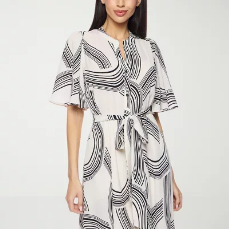 Premier Amour Womens Short Sleeve Maxi Dress