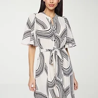 Premier Amour Womens Short Sleeve Maxi Dress