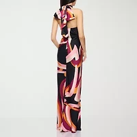 Premier Amour Satin Womens Sleeveless Evening Gown