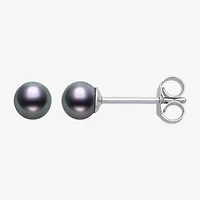 White Cultured Freshwater Pearl Sterling Silver 4mm Ball Stud Earrings