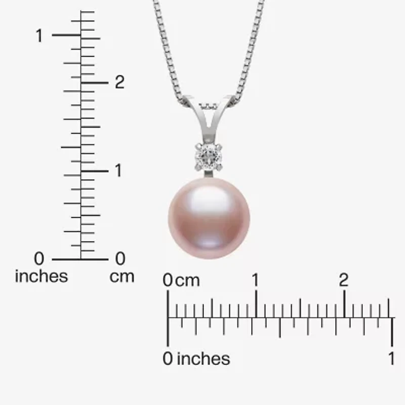 Womens Pink Cultured Freshwater Pearl Sterling Silver Round 2-pc. Jewelry Set
