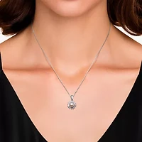 Womens Pink Cultured Freshwater Pearl Sterling Silver Sunburst 2-pc. Jewelry Set