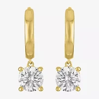 (G-H,Si2-I1) Womens 1 CT. T.W. Lab Grown White Diamond 10K Gold Drop Earrings