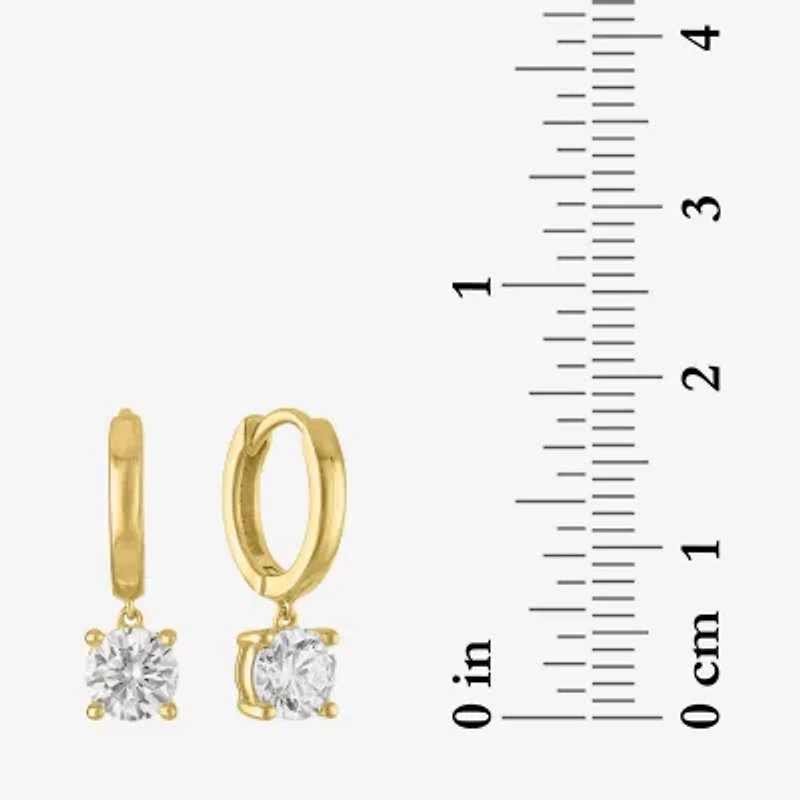 (G-H,Si2-I1) Womens 1 CT. T.W. Lab Grown White Diamond 10K Gold Drop Earrings