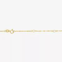 Heart (G-H / Si2 I1) Womens 1/3 CT. T.W. Lab Grown White Diamond 10K Gold Heart 16 Inch Pendant Necklace