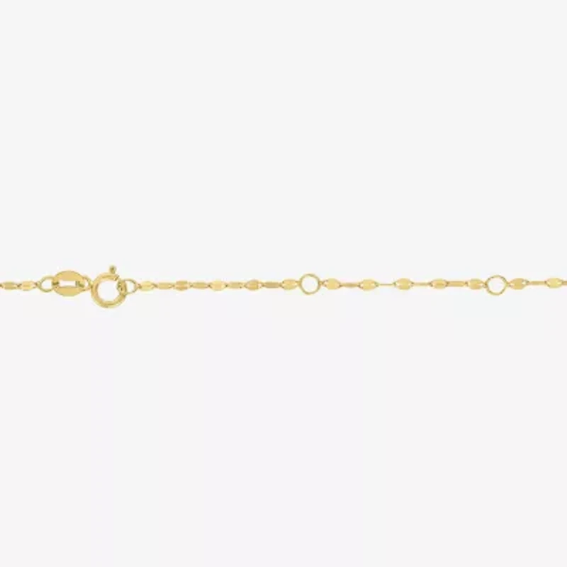 Cross (Gh / Si2 I1) Womens 1/ CT. T.W. Lab Grown White Diamond 10K Gold Cross 16 Inch Pendant Necklace