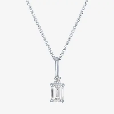 (Gh / Si2 I1) Womens 1/3 CT. T.W. Lab Grown White Diamond 10K Gold 16 Inch Pendant Necklace