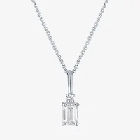 (Gh / Si2 I1) Womens 1/3 CT. T.W. Lab Grown White Diamond 10K Gold 16 Inch Pendant Necklace