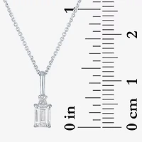 (Gh / Si2 I1) Womens 1/3 CT. T.W. Lab Grown White Diamond 10K Gold 16 Inch Pendant Necklace
