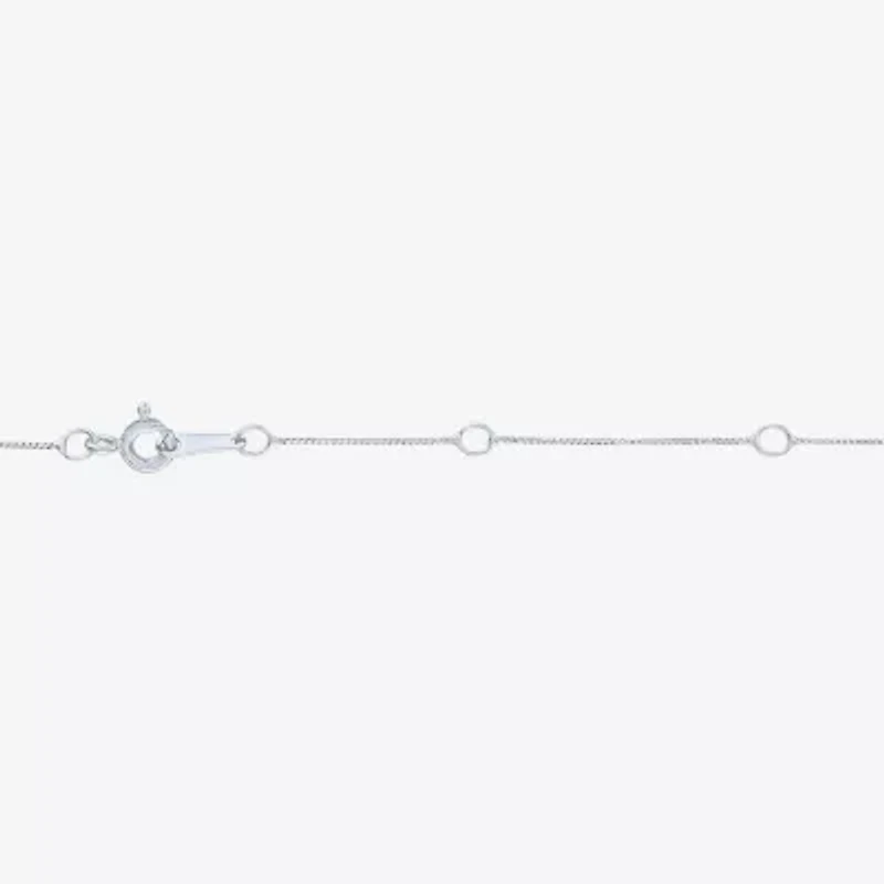 (G-H / Si2 - I1) Womens 1/3 CT. T.W. Lab Grown White Diamond 10K White Gold 16 Inch Pendant Necklace