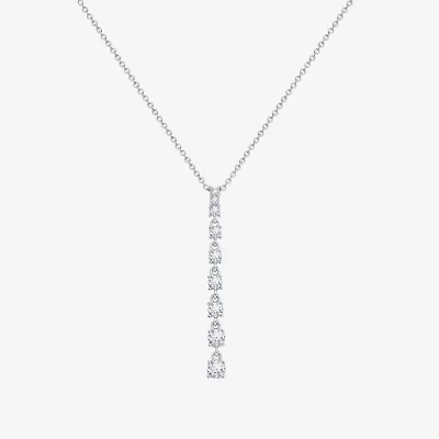 Diamonart Marilyn Monroe Womens White Cubic Zirconia Sterling Silver 18 Inch Pendant Necklace