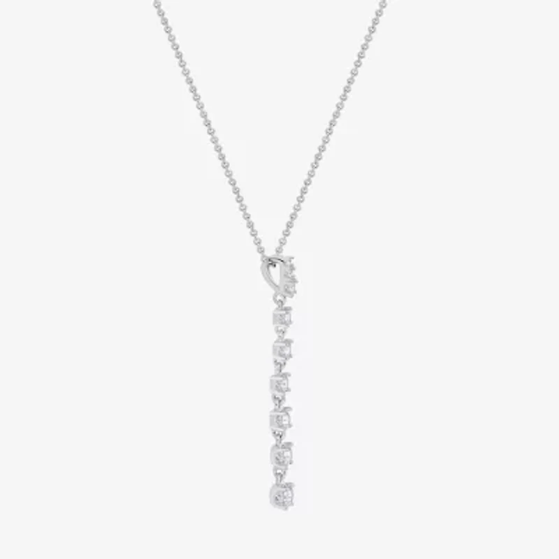 Diamonart Marilyn Monroe Womens White Cubic Zirconia Sterling Silver 18 Inch Pendant Necklace