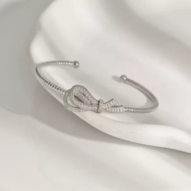 Diamonart Marilyn Monroe Womens Cubic Zirconia Sterling Silver Cuff Bracelet