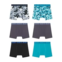 Hanes Moves Stretch Bonus Pack Little & Big Kid Boys 6 Boxer Briefs