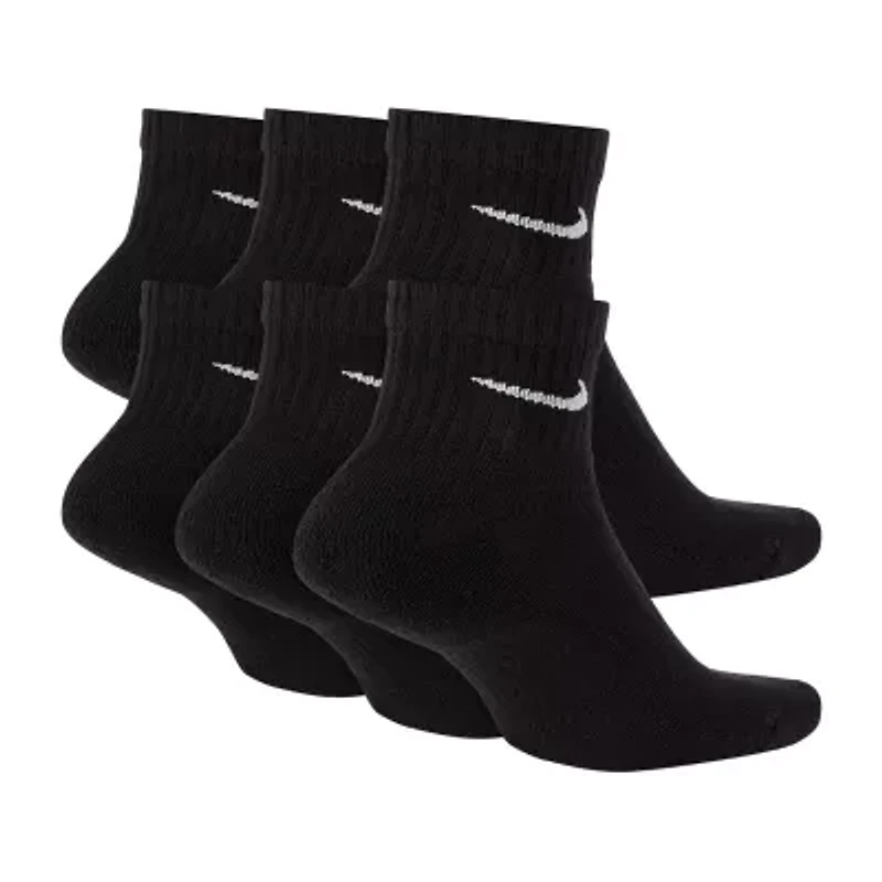 Nike Everyday Cushioned Unisex Adult Multi-Pack Pair Quarter Ankle Socks