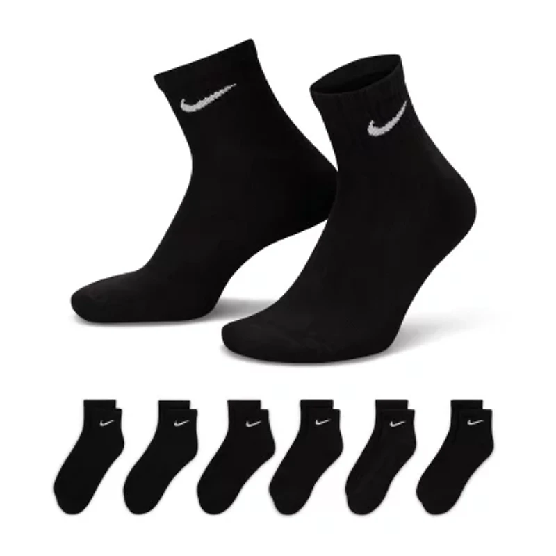 Nike Everyday Cushioned Unisex Adult Multi-Pack Pair Quarter Ankle Socks