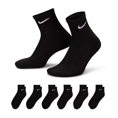 Nike Everyday Cushioned Unisex Adult Multi-Pack Pair Quarter Ankle Socks