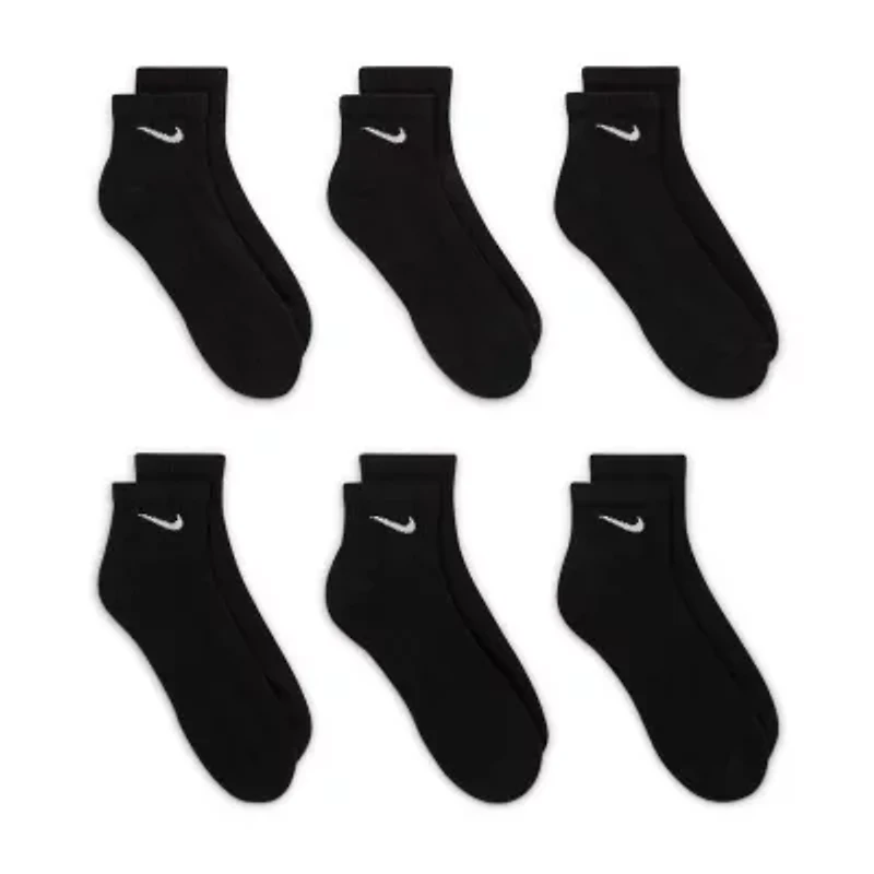 Nike Everyday Cushioned Unisex Adult Multi-Pack Pair Quarter Ankle Socks