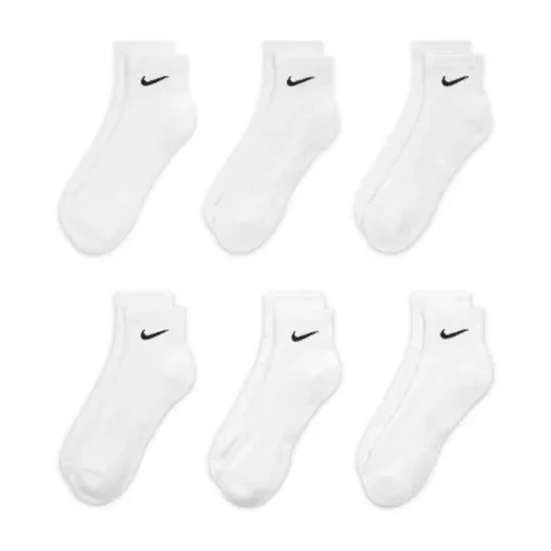 Nike Everyday Cushioned Unisex Adult Multi-Pack Pair Quarter Ankle Socks