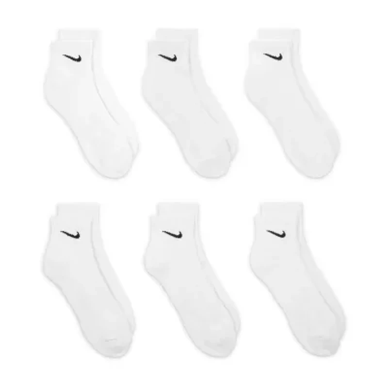 Nike Everyday Cushioned Unisex Adult Multi-Pack Pair Quarter Ankle Socks