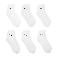 Nike Everyday Cushioned Unisex Adult Multi-Pack Pair Quarter Ankle Socks
