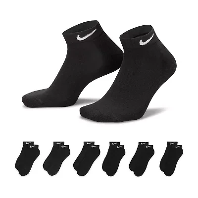 Nike Everyday Cushioned Unisex Adult Multi-Pack 6 Pair Low Cut Socks