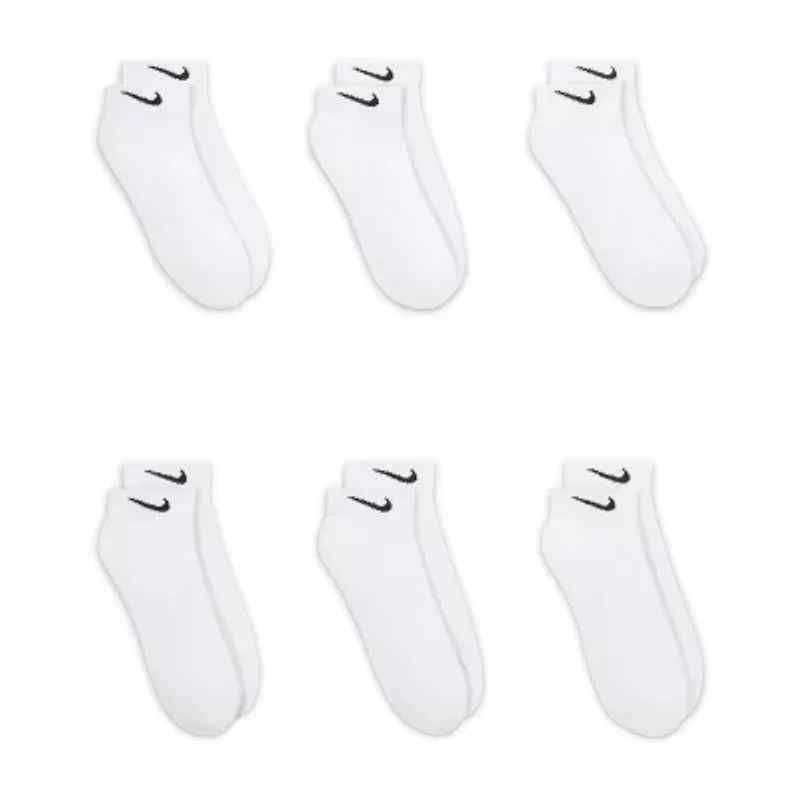 Nike Everyday Cushioned Unisex Adult Multi-Pack 6 Pair Low Cut Socks